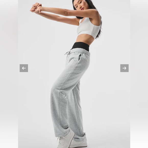 Accolade Straight Leg Sweatpant- Athletic Heather Grey - Picture 4 of 9